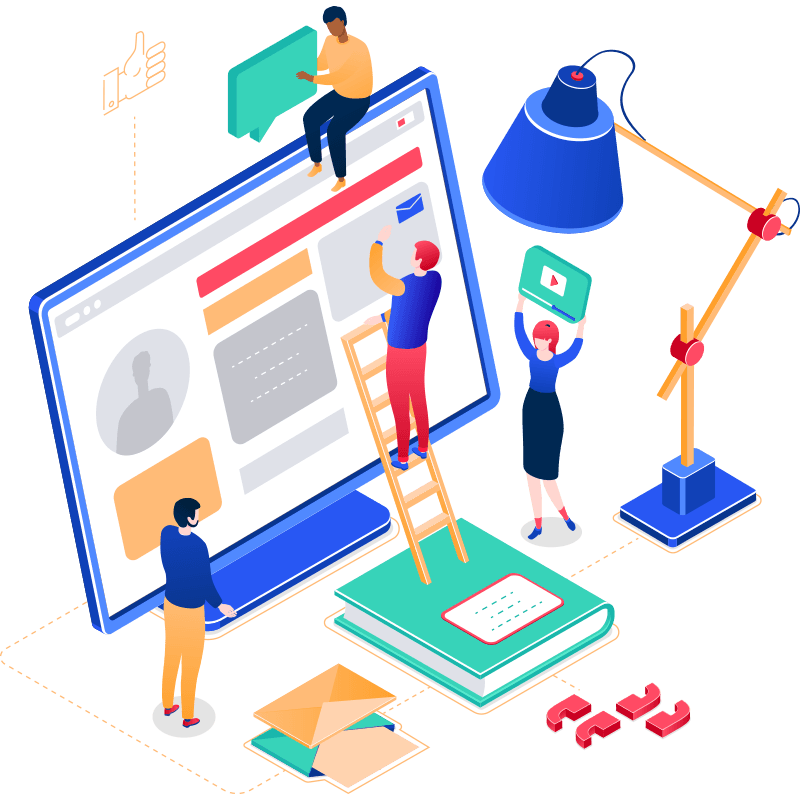 Social media ads illustration