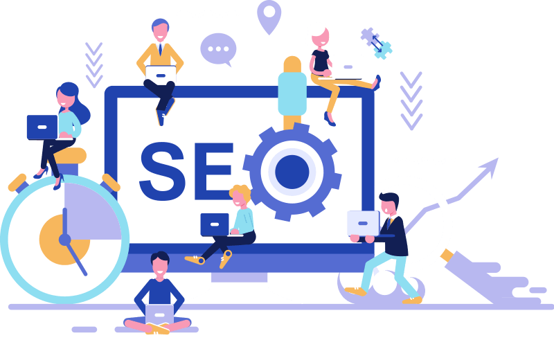 Search engine marketing illustration