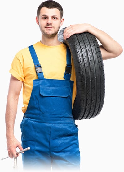 Car dealership sales consultant with a customer