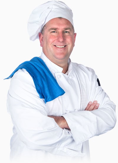 Restaurant owner reviewing orders