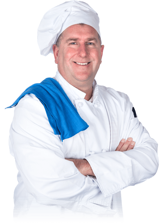 Restaurant owner reviewing orders