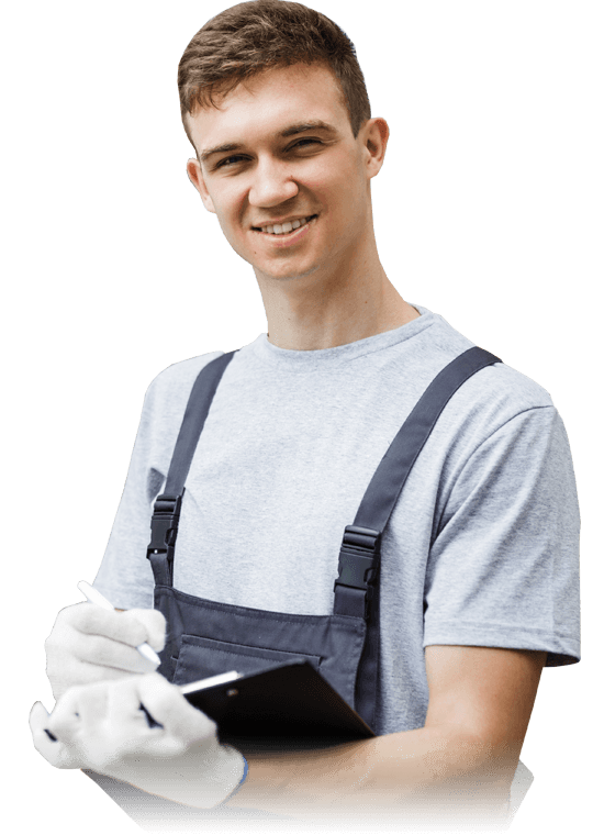 Small business owner at work